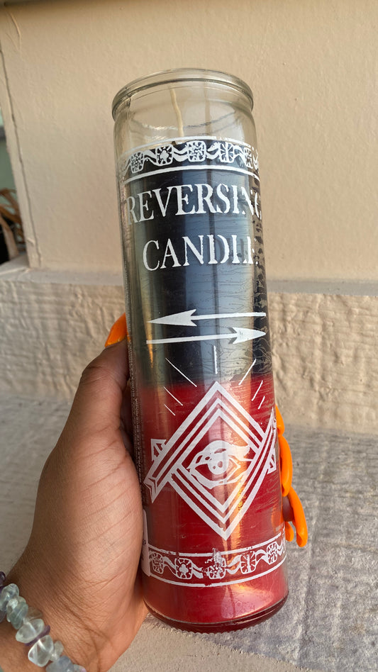 Double Action Reverse 7 day glass candle